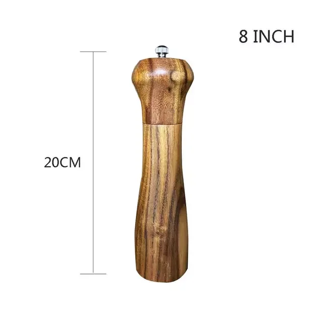 8" 10" Salt and Pepper Grinder, Solid Wood Spice Pepper Mill with Strong Adjustable Ceramic Grinder Kitchen Cooking Tools
8" 10" Salt and Pepper Grinder, Solid Wood Spice Pepper Mill with Strong Adjustable Ceramic Grinder Kitchen Cooking Tools