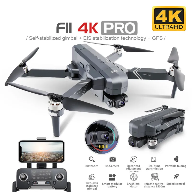F11S Pro 2-Axis Gimbal EIS Real 4K Professional Camera Brushless Motor GPS 5G WIFI FPV RC Drone Quadcopter VS SG906 Pro 2
F11S Pro 2-Axis Gimbal EIS Real 4K Professional Camera Brushless Motor GPS 5G WIFI FPV RC Drone Quadcopter VS SG906 Pro 2
