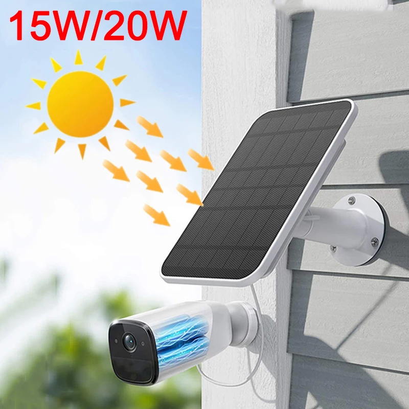 15-20W Outdoor Waterproof Solar Panel Charger for Security Home Camera Monitor Solar Charger Light System with 3m Charging Cable
15-20W Outdoor Waterproof Solar Panel Charger for Security Home Camera Monitor Solar Charger Light System with 3m Charging Cable