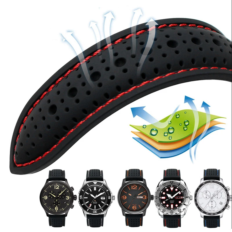 Wome and Men Universal Waterproof Silicone Watch Band For C-asio Seiko Soft Rubber Watch Strap Bracelet Wristband 20mm 22mm 24mm
Wome and Men Universal Waterproof Silicone Watch Band For C-asio Seiko Soft Rubber Watch Strap Bracelet Wristband 20mm 22mm 24mm