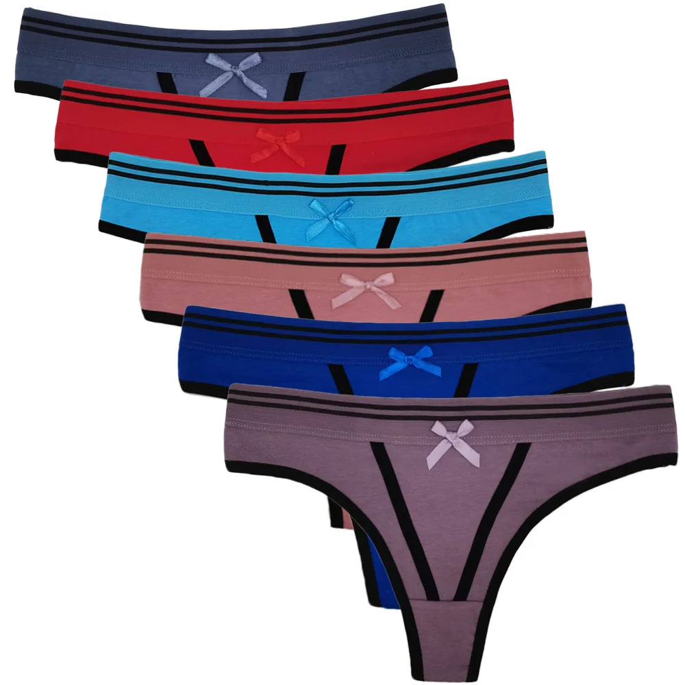 6Pcs/Lot 2022 New Fashion Women's Sexy Panties Ladies Cotton Thong Lingerie Female G-string Low Rise Underpants Underwear T-back
6Pcs/Lot 2022 New Fashion Women's Sexy Panties Ladies Cotton Thong Lingerie Female G-string Low Rise Underpants Underwear T-back