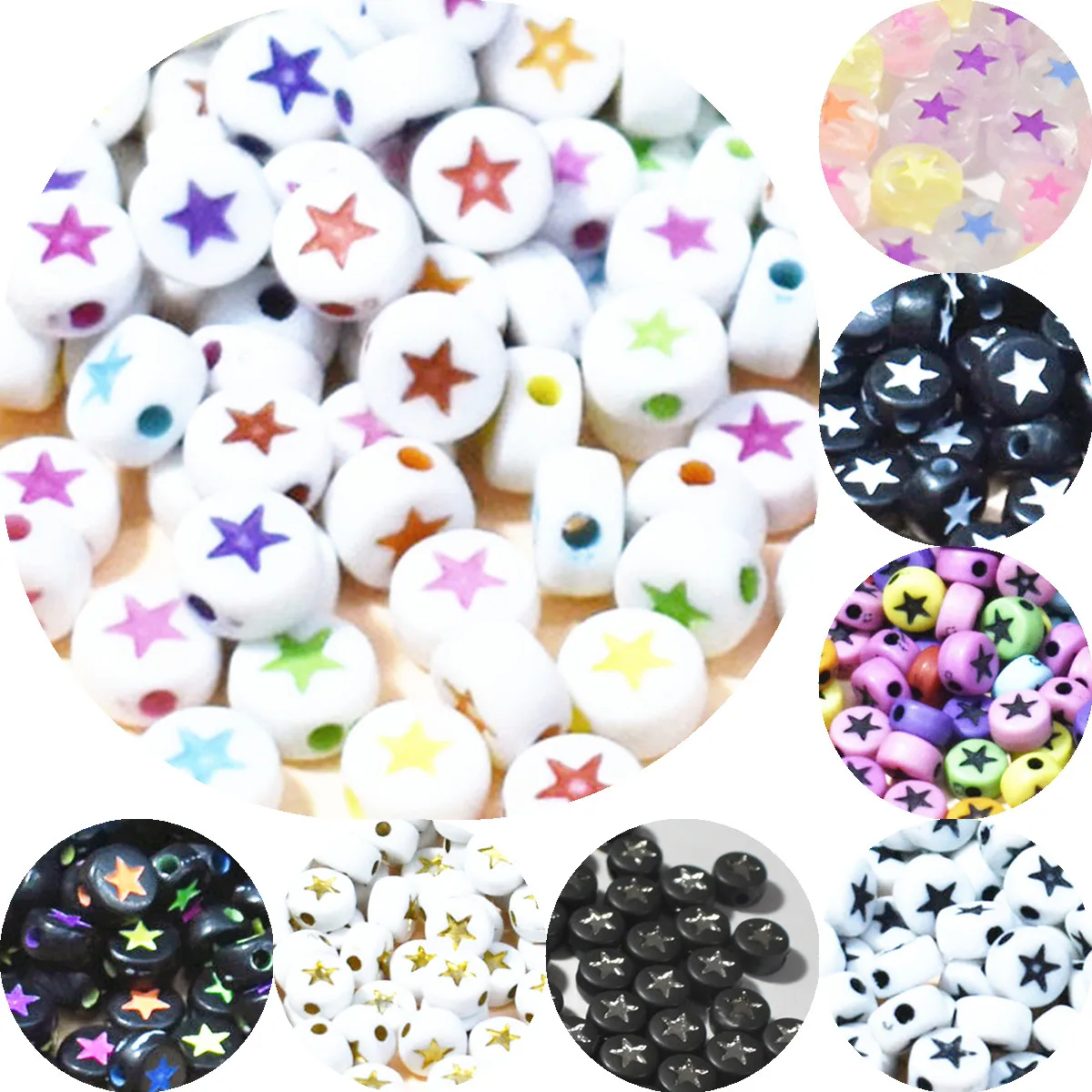 DIY7mm50/100/200/500pcs/lot jewelry seed beads bracelets for women Letter bead five-pointed star acrylic charms charms
DIY7mm50/100/200/500pcs/lot jewelry seed beads bracelets for women Letter bead five-pointed star acrylic charms charms