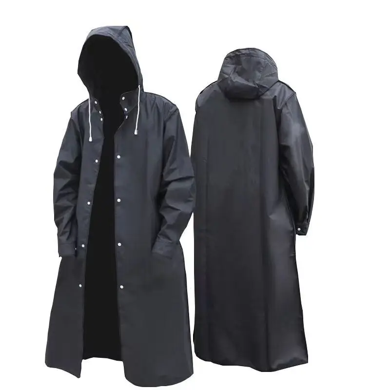 New Fashion Black Adult Waterproof Long Raincoat Women Men Rain Coat Hooded For Outdoor Hiking Travel Fishing Climbing Thickened
New Fashion Black Adult Waterproof Long Raincoat Women Men Rain Coat Hooded For Outdoor Hiking Travel Fishing Climbing Thickened
