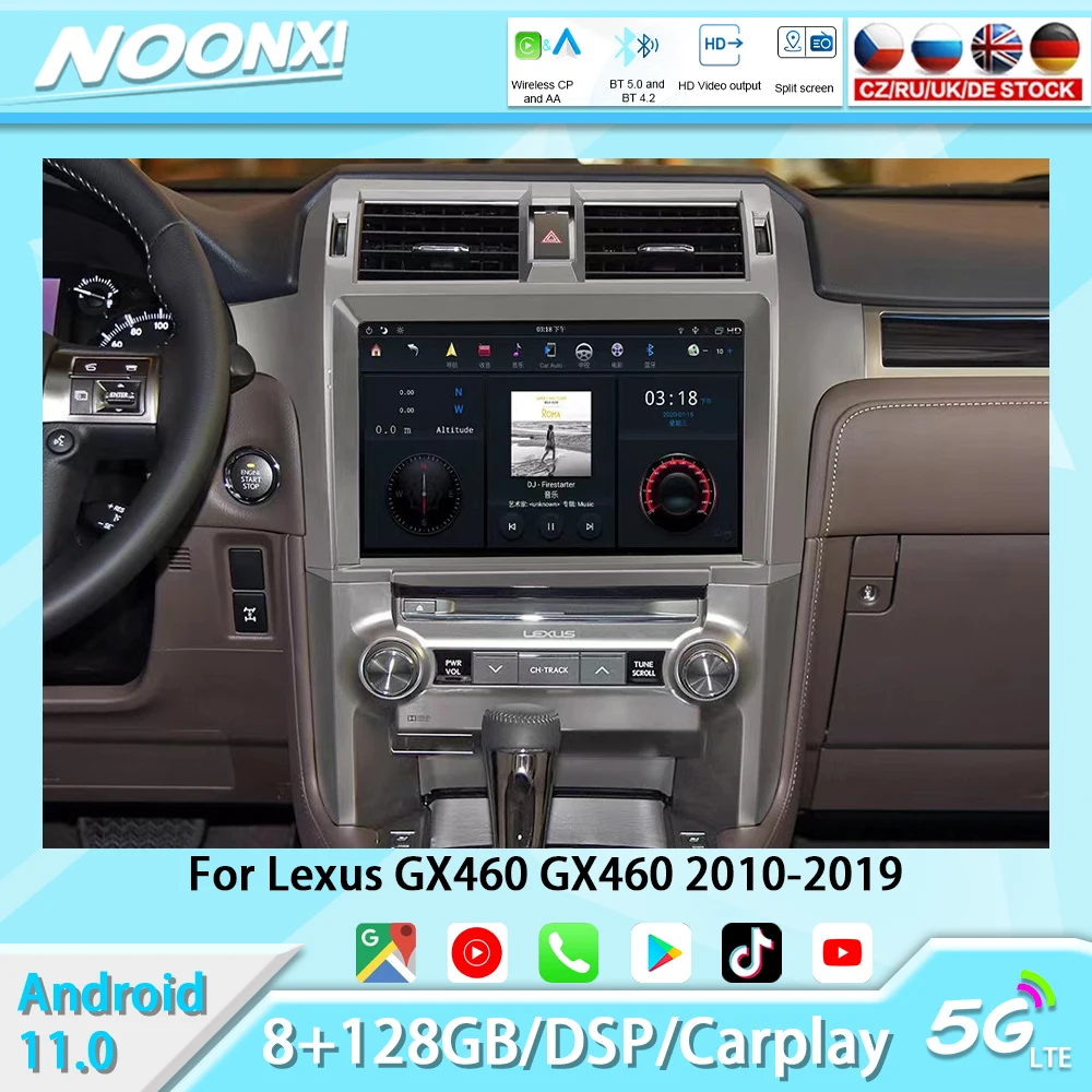 Автомобильный мультимедийный плеер, Android 11,0, 4 ГБ, 64 ГБ, для Lexus GX460 GX460 2010-2019
Автомобильный мультимедийный плеер, Android 11,0, 4 ГБ, 64 ГБ, для Lexus GX460 GX460 2010-2019