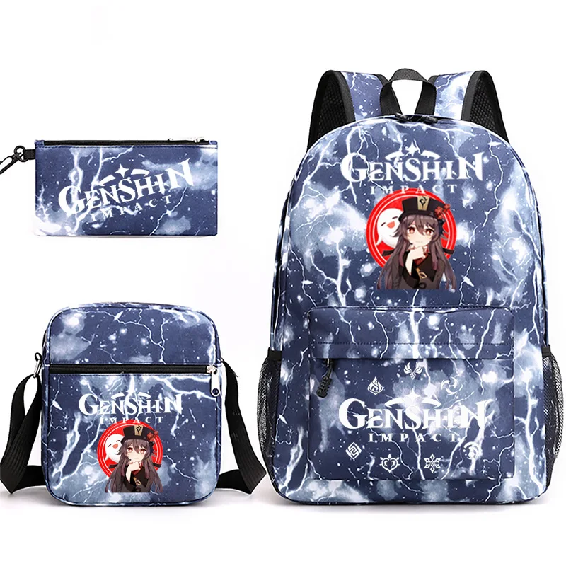 Популярная новинка Genshin Impact, 3 шт./комплект, рюкзак с принтом, школьный портфель для студентов, дорожный рюкзак для ноутбука, сумка на плечо, Женский карандаш
Популярная новинка Genshin Impact, 3 шт./комплект, рюкзак с принтом, школьный портфель для студентов, дорожный рюкзак для ноутбука, сумка на плечо, Женский карандаш