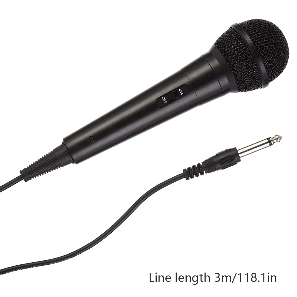 Handheld Microphone 3.5mm Wired Stage Mic-Speaker Portable Home Karaoke Singing Player Machine Black KTV Karaoke Recording
Handheld Microphone 3.5mm Wired Stage Mic-Speaker Portable Home Karaoke Singing Player Machine Black KTV Karaoke Recording