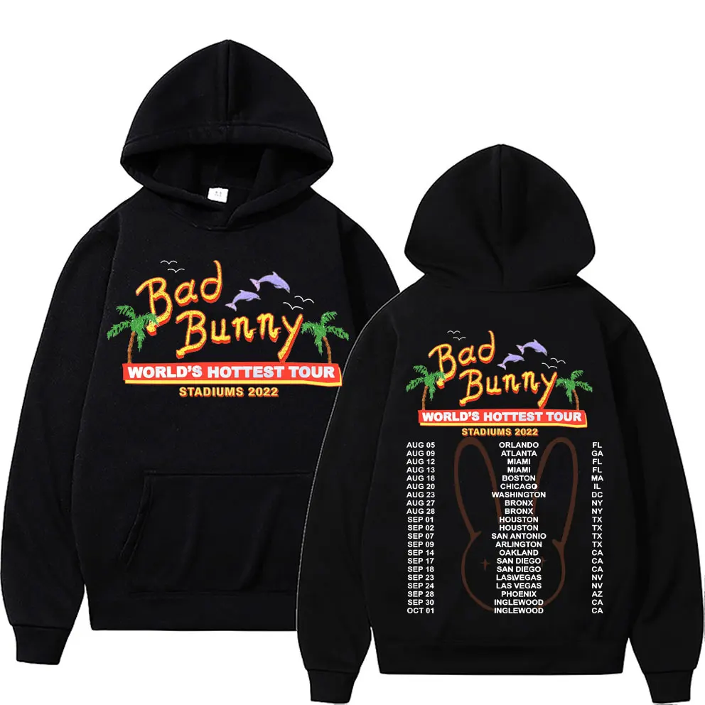 

Худи Rapper Bad Bunny UN VERANO SIN TI Graphics для мужчин и женщин, мужская и женская толстовка в стиле хип-хоп, худи с изображением музыкального альбома и миров, худи с принтом 2022