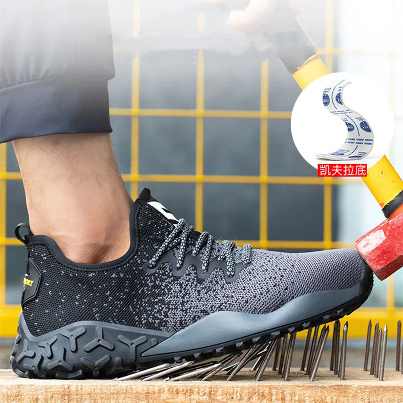 Mens Steel Toe Safety Work Shoes For Men Lightweight Breathable Anti-Smashing Non-Slip Construction Sneakers Indestructible Shoe
Mens Steel Toe Safety Work Shoes For Men Lightweight Breathable Anti-Smashing Non-Slip Construction Sneakers Indestructible Shoe