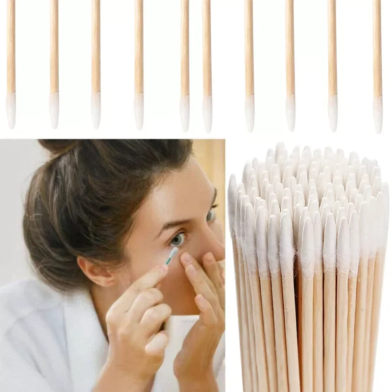 100Pcs wooden cotton swab makeup ear cleaning stick bud high quality makeup tool new
100Pcs wooden cotton swab makeup ear cleaning stick bud high quality makeup tool new