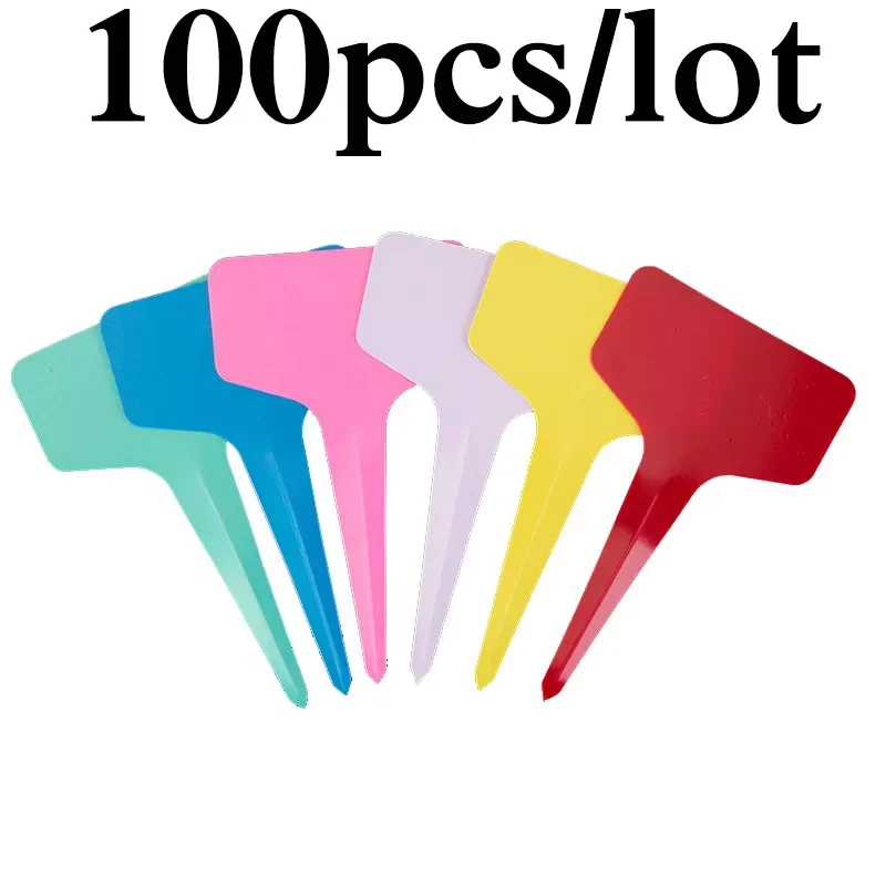 100PCS Plant Tags T Type Plant Markers Colorful Waterproof Label Nursery Garden Labels for Plant Pot Vegetable Seedling Tray
100PCS Plant Tags T Type Plant Markers Colorful Waterproof Label Nursery Garden Labels for Plant Pot Vegetable Seedling Tray