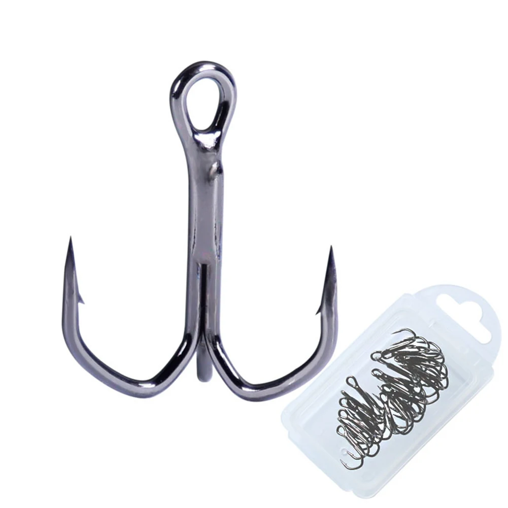 20pcs/Box High Carbon Steel Fishinghooks 4x-Strong Treble Hook V-Curve Barbed Hooks High Strength Saltwater Fishing Hook
20pcs/Box High Carbon Steel Fishinghooks 4x-Strong Treble Hook V-Curve Barbed Hooks High Strength Saltwater Fishing Hook