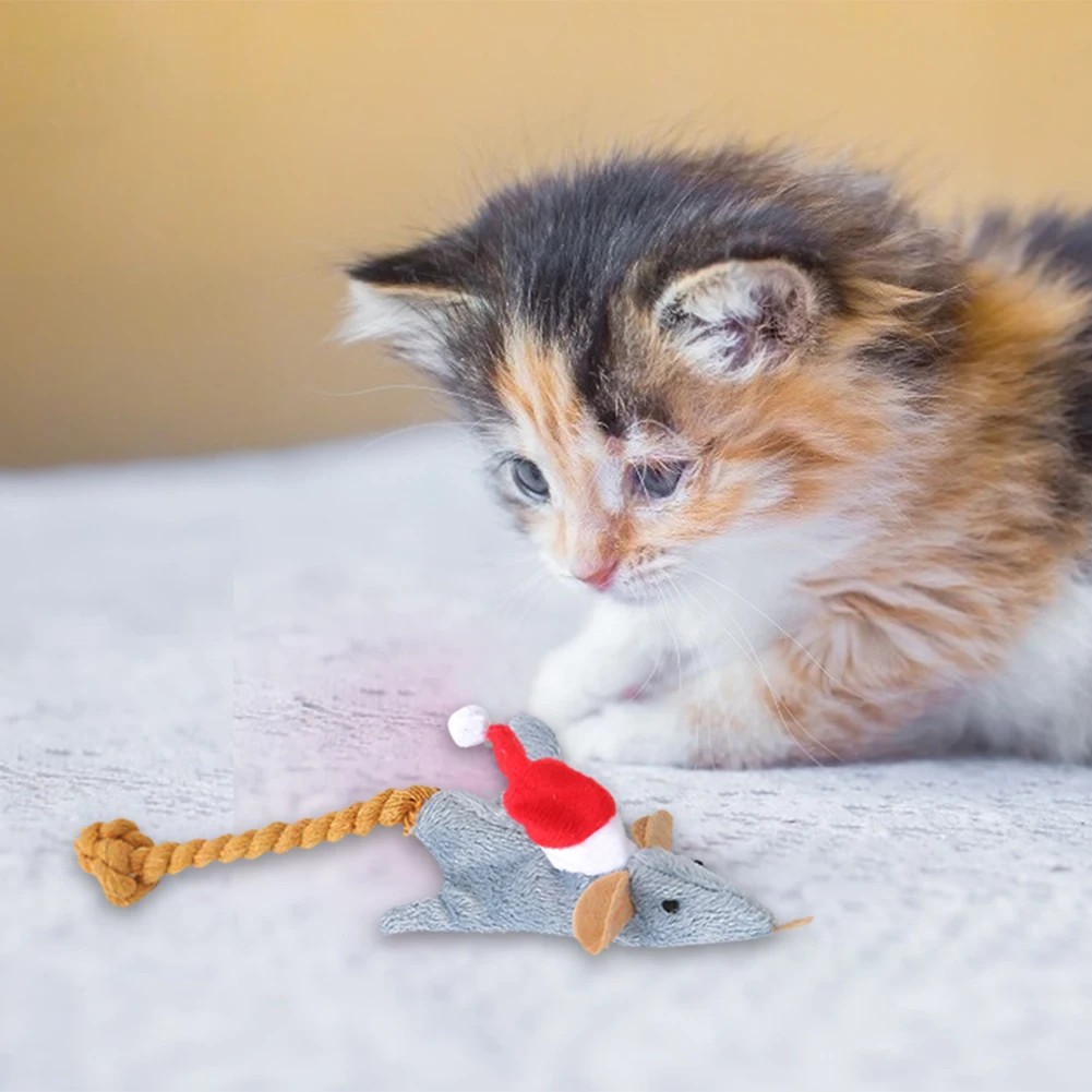 Cute Plush Soft Pet Toy Dog Cat Simulation Christmas Mouse Non-toxic Gnawing Chew Kitten Puppy Interactive Supplies
Cute Plush Soft Pet Toy Dog Cat Simulation Christmas Mouse Non-toxic Gnawing Chew Kitten Puppy Interactive Supplies