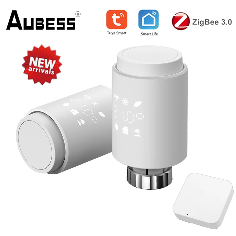 Tuya ZigBee3.0 Programmable Radiator Actuator Via Alexa Google Home Smart TRV Thermostatic Radiator Valve Temperature Controller
Tuya ZigBee3.0 Programmable Radiator Actuator Via Alexa Google Home Smart TRV Thermostatic Radiator Valve Temperature Controller