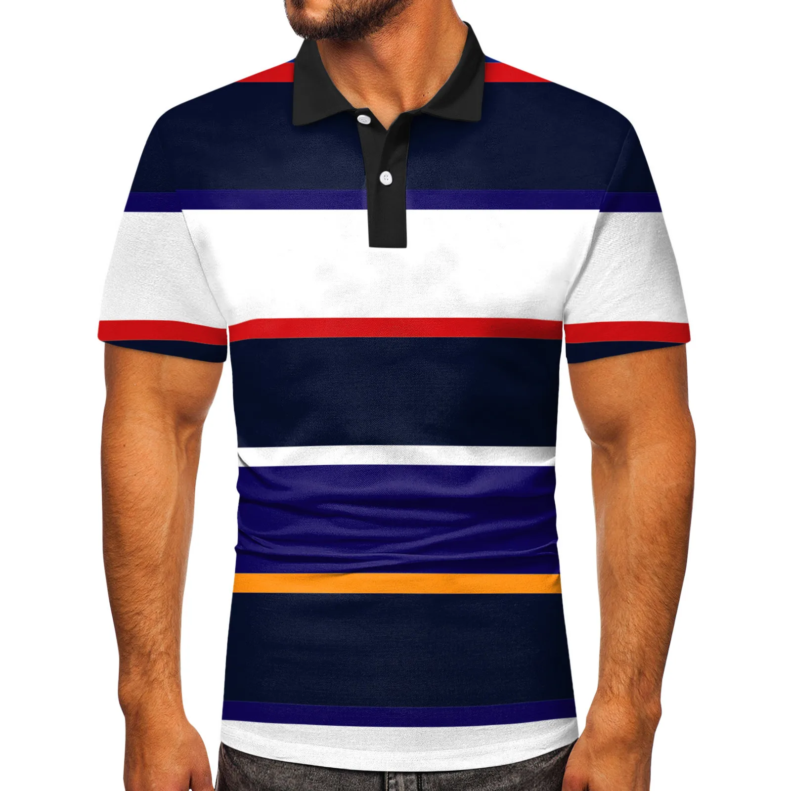 Men Casual Summer Short Sleeve Turndown Neck Shirt Printed Tee Shirt Top Blouse Loose Tunic Top
Men Casual Summer Short Sleeve Turndown Neck Shirt Printed Tee Shirt Top Blouse Loose Tunic Top