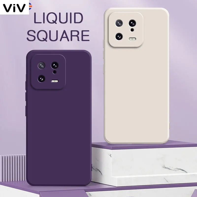 Квадратные чехлы из жидкого силикона для телефона Xiaomi 13 Pro Ultra Lite 360, Защитная мягкая задняя крышка Mi 13Pro 13Lite, Противоударная Броня
Квадратные чехлы из жидкого силикона для телефона Xiaomi 13 Pro Ultra Lite 360, Защитная мягкая задняя крышка Mi 13Pro 13Lite, Противоударная Броня