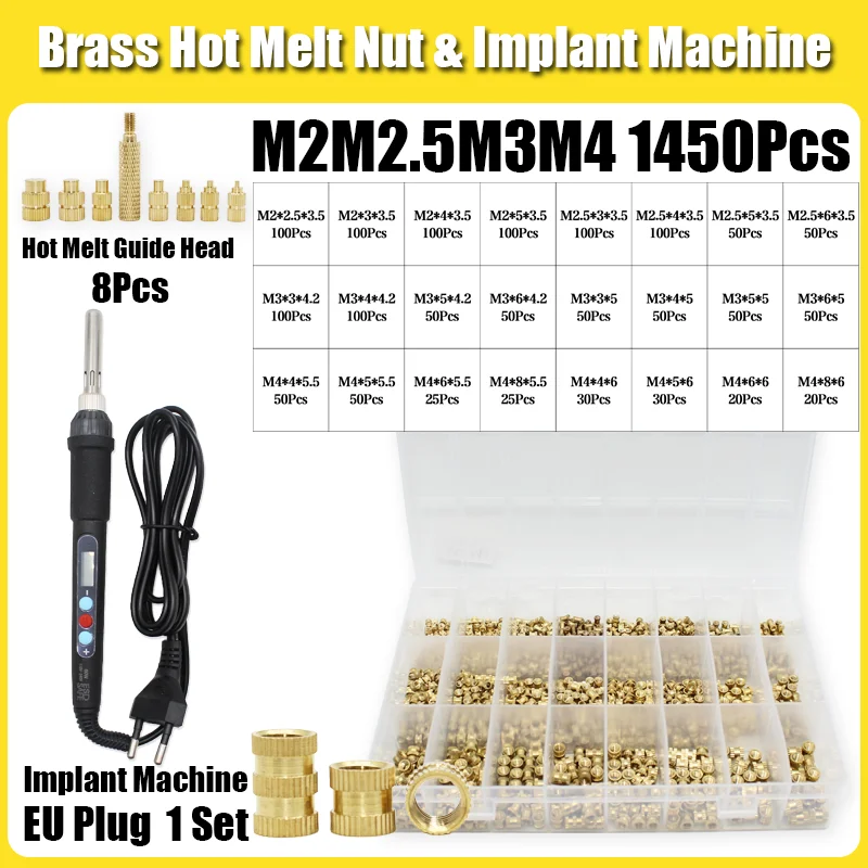 Латунная нагревательная гайка 60 Вт, набор для паяльника с регулируемой температурой, припой с ЖК-экраном, Медная гайка, вставки для 3D-принтера, аксессуары
Латунная нагревательная гайка 60 Вт, набор для паяльника с регулируемой температурой, припой с ЖК-экраном, Медная гайка, вставки для 3D-принтера, аксессуары