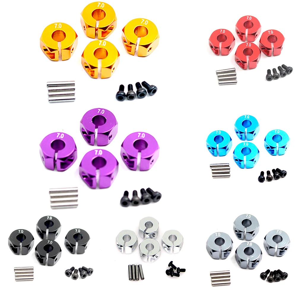 4pcs/Lot Aluminum Wheel Hex Mount 12mm 7mm For Traxxas 1/10 RC Car Traxxas Slash 4x4 Upgrade Parts
4pcs/Lot Aluminum Wheel Hex Mount 12mm 7mm For Traxxas 1/10 RC Car Traxxas Slash 4x4 Upgrade Parts