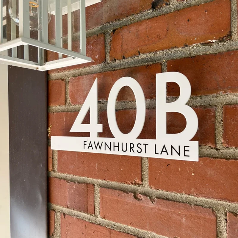 Personalized Modern House Door Number Sign Custom Acrylic Outdoor Street Family Name Plates Door Signs Mirror Silver/Gold Gift
Personalized Modern House Door Number Sign Custom Acrylic Outdoor Street Family Name Plates Door Signs Mirror Silver/Gold Gift