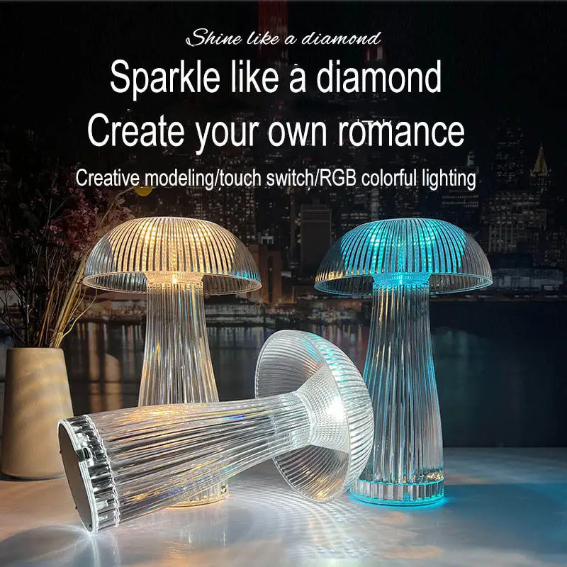 Touch Mushroom Crystal Night Light with Remote Control LED Table Lamp Bedside Lamp Living Room Bedroom Decoration Kids Gifts
Touch Mushroom Crystal Night Light with Remote Control LED Table Lamp Bedside Lamp Living Room Bedroom Decoration Kids Gifts