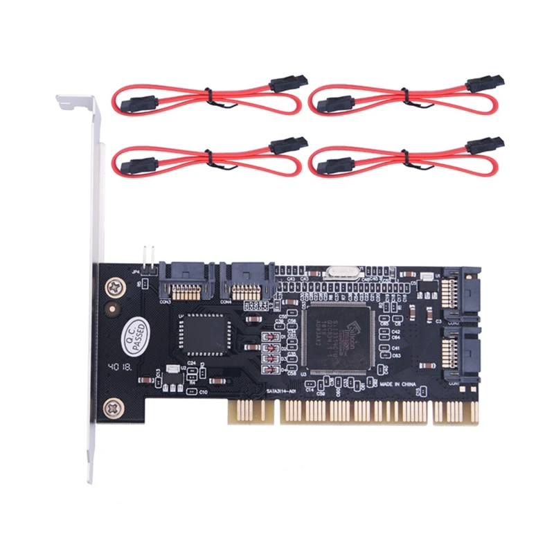 Адаптер PCI-4-Port 1,0, карта расширительного контроллера для рабочего стола 
Адаптер PCI-4-Port 1,0, карта расширительного контроллера для рабочего стола