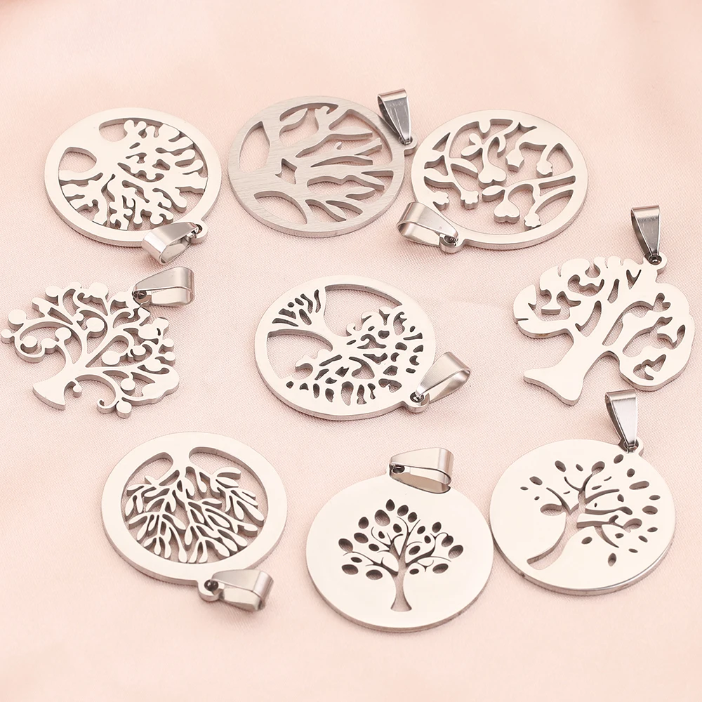 1pcs 28mm Stainless Steel Tree of Life Pendants Charms for Jewelry Making Supplies DIY Necklace Accessories findings
1pcs 28mm Stainless Steel Tree of Life Pendants Charms for Jewelry Making Supplies DIY Necklace Accessories findings