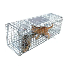 Super Large Catching Dog Traps Rescue Stray Dogs Cats Bait Catcher Foldable Reusable Mousetrap Hunt Weasel Wild Cat Cage