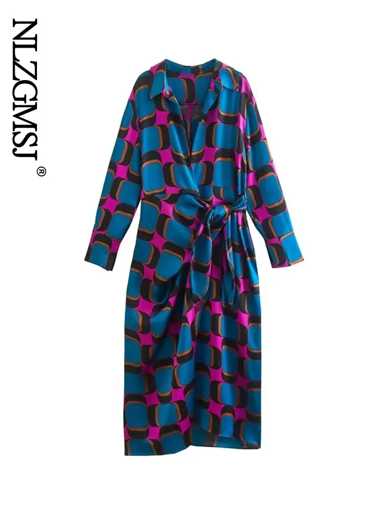 Nlzgmsj 2022 Spring Women Long Sleeve Party Dress Vintage Geometry Print Long Dress Lady Turn-down Collar Loose Beach Dress
Nlzgmsj 2022 Spring Women Long Sleeve Party Dress Vintage Geometry Print Long Dress Lady Turn-down Collar Loose Beach Dress