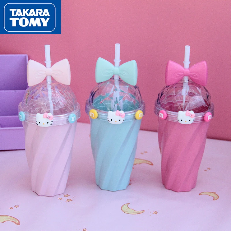 TAKARA TOMY Candy Bow Hello Kitty Sweet Large-capacity Straw Cup Children's Portable Plastic Anti-fall with Lid Water Cup
TAKARA TOMY Candy Bow Hello Kitty Sweet Large-capacity Straw Cup Children's Portable Plastic Anti-fall with Lid Water Cup