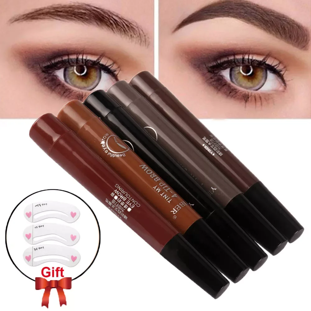 NEW2023 Eyebrow 4 Fork Tip Eyebrow Pencil Natural Long Lasting Tattoo Tint Pen Dye Liquid Eyebrow with Card Eyebrow Stencil Make
NEW2023 Eyebrow 4 Fork Tip Eyebrow Pencil Natural Long Lasting Tattoo Tint Pen Dye Liquid Eyebrow with Card Eyebrow Stencil Make