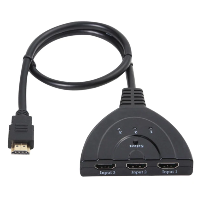 Broom Switcher, HDMI One-To-Three HD Converter With Cable 3 In 1 Out Pigtail Switcher 4Kx2k
Broom Switcher, HDMI One-To-Three HD Converter With Cable 3 In 1 Out Pigtail Switcher 4Kx2k