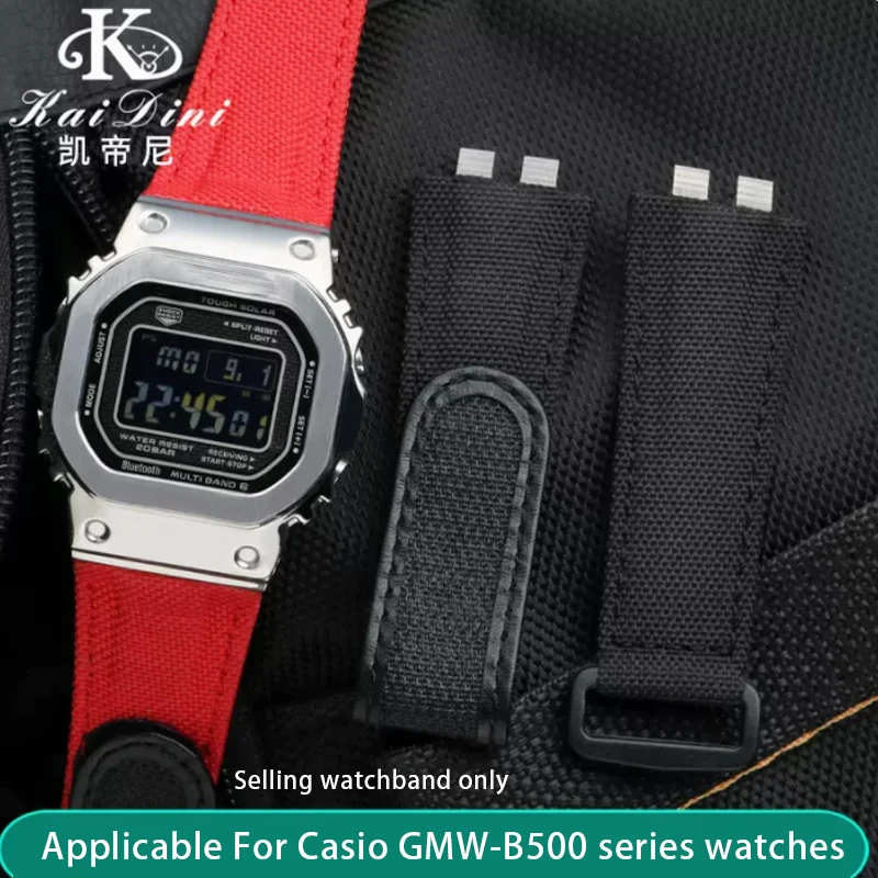 For Casio GMW-B5000 watchband G-SHOCK gold and silver small square Easy to paste nylon watch strap Men's wristband
For Casio GMW-B5000 watchband G-SHOCK gold and silver small square Easy to paste nylon watch strap Men's wristband
