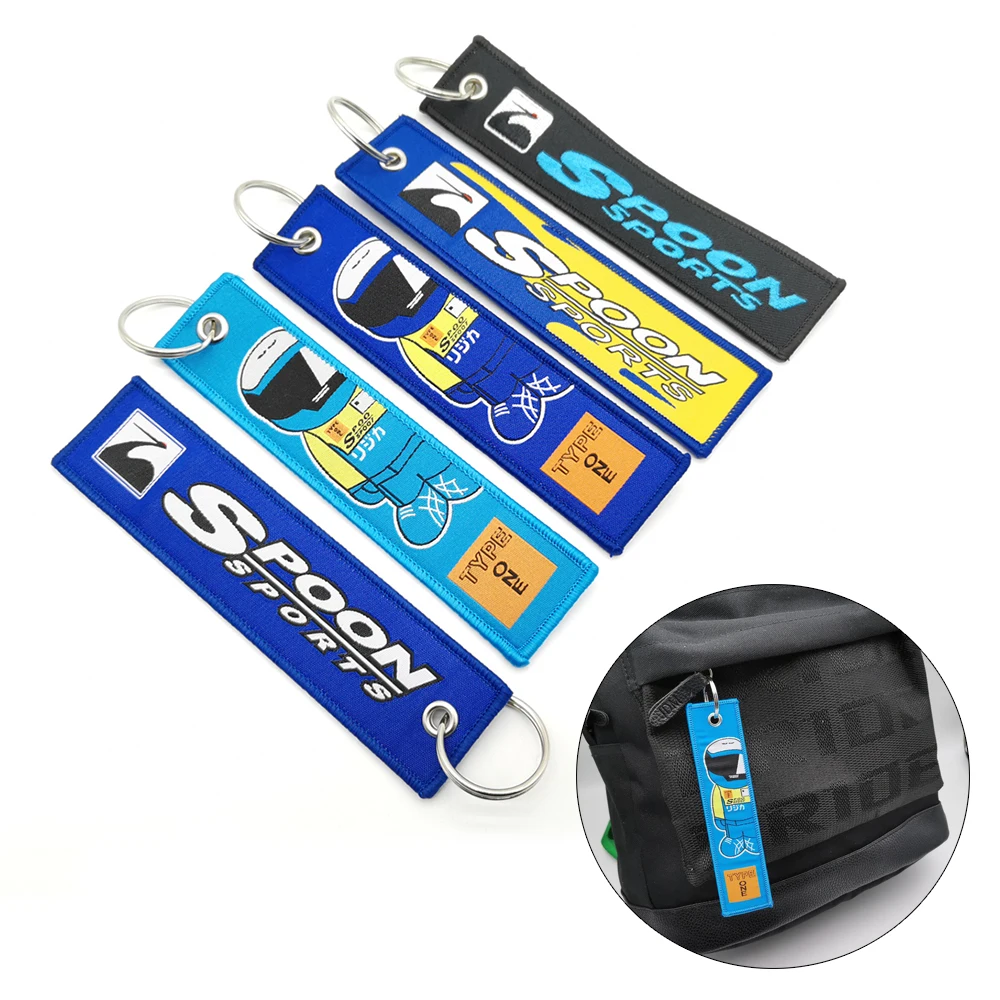 Car Keychain Spoon Sports Embroidery JDM Style Key Tags Motorcycle Keyring Lanyard For Honda Type One Backpack Pendant Accessory
Car Keychain Spoon Sports Embroidery JDM Style Key Tags Motorcycle Keyring Lanyard For Honda Type One Backpack Pendant Accessory