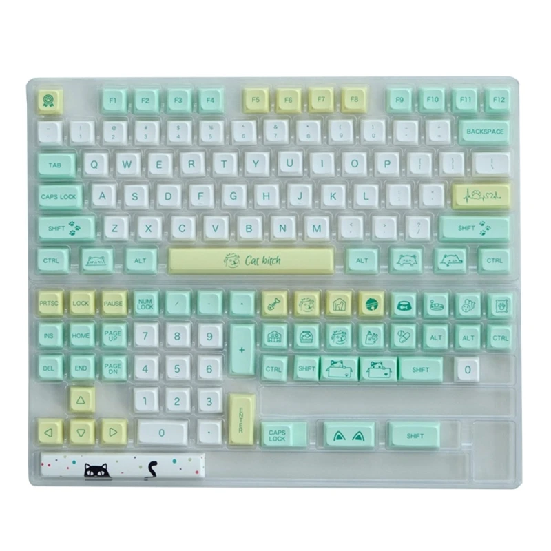 130 Keys Cute Keycap XDA Height PBT Keycaps for GK-61/64/68/75/84/87/96/980/104 5-Side Dye-Sub Mechanical Keyboard
130 Keys Cute Keycap XDA Height PBT Keycaps for GK-61/64/68/75/84/87/96/980/104 5-Side Dye-Sub Mechanical Keyboard