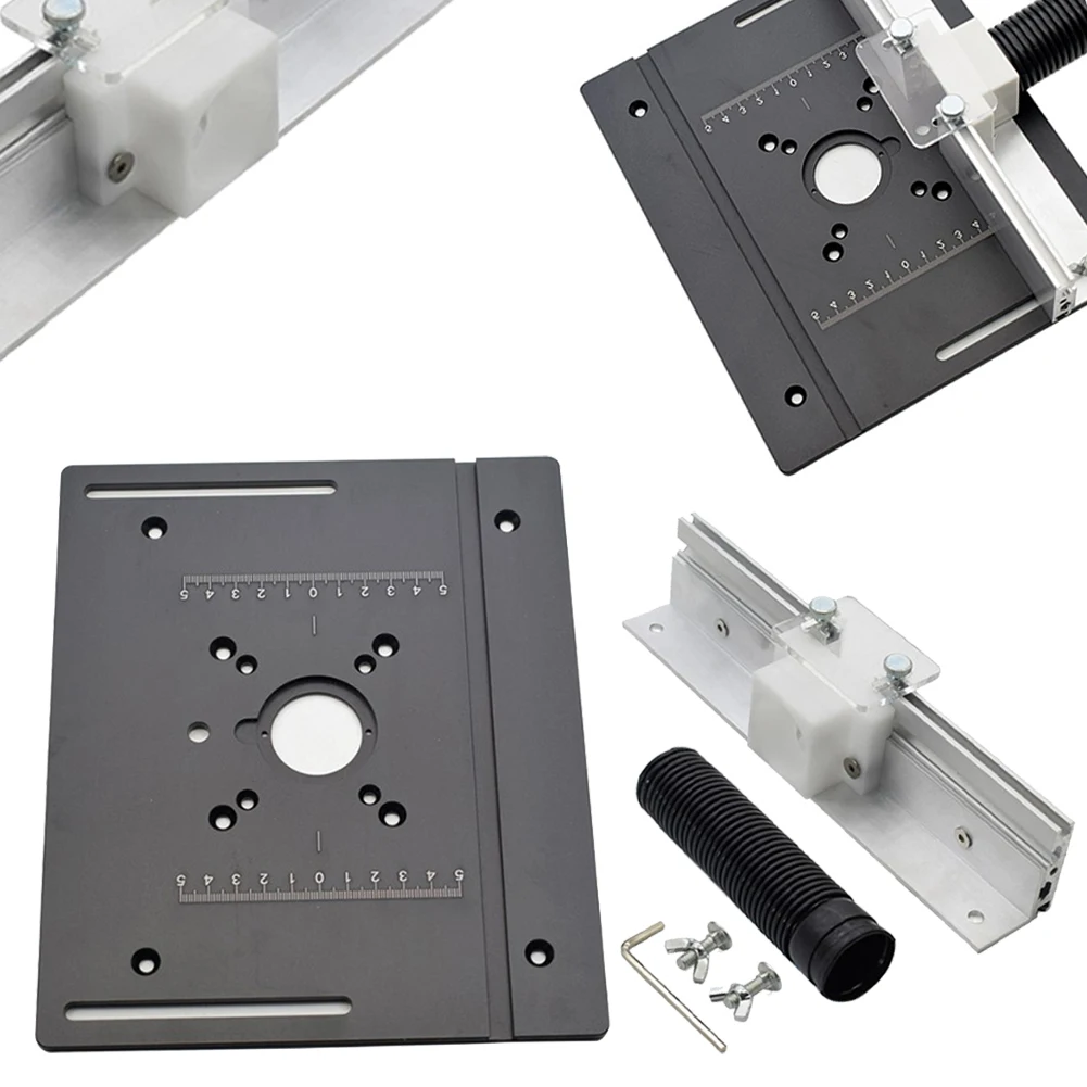 Wood Milling Flip Router Insert Plate Aluminum Alloy Backing Miter Gauge Insert Plate Milling Flip Board With Tenon
Wood Milling Flip Router Insert Plate Aluminum Alloy Backing Miter Gauge Insert Plate Milling Flip Board With Tenon