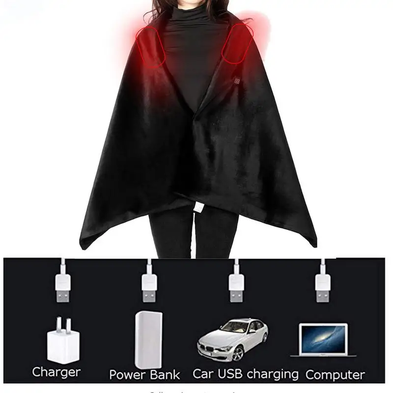 USB Soft Heated Shawl Home Electric Heating Blanket Pad USB Heating Shawl Shoulder Neck Scarf Winter Warming Supplies
USB Soft Heated Shawl Home Electric Heating Blanket Pad USB Heating Shawl Shoulder Neck Scarf Winter Warming Supplies