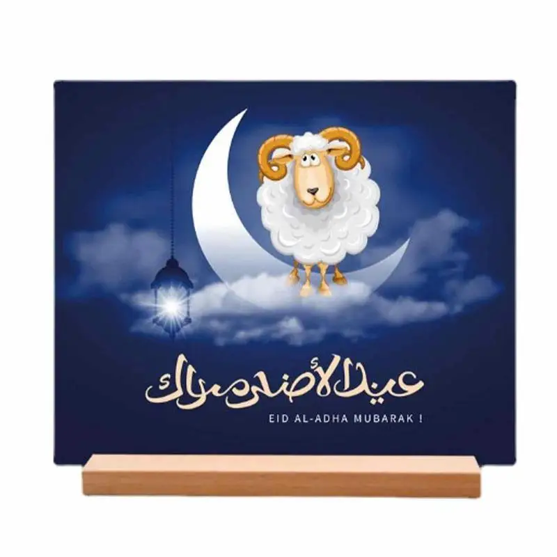 

Eid Acrylic Wooden Sign Ornament Middle East Holiday Decoration For Home Table Decor Islamic Party Gifts Eid Al Adha Decor