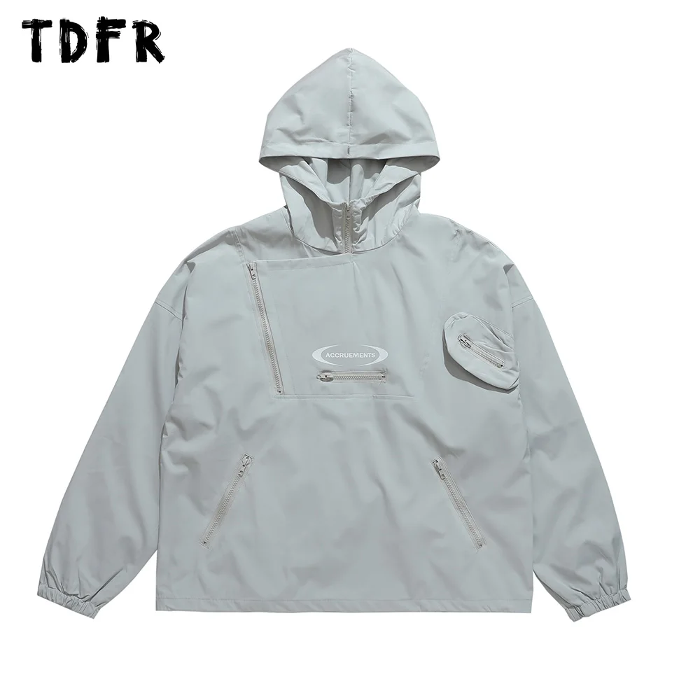 Letter Print Hooded Jacket Mens Autumn Zipper Decoration Safari Style Loose Drawstring Hem Long Sleeve Outerwear Men
Letter Print Hooded Jacket Mens Autumn Zipper Decoration Safari Style Loose Drawstring Hem Long Sleeve Outerwear Men