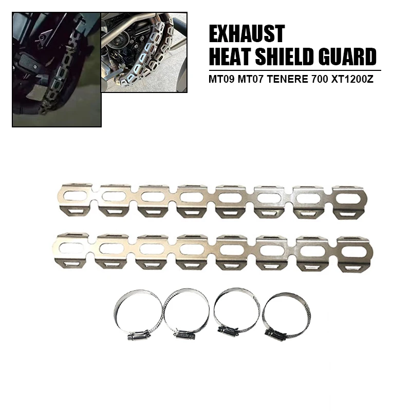 For YAMAHA MT09 MT07 Exhaust Muffler Pipe Protector Heat Shield Cover Tenere 700 XT1200Z YZF R6 R1 R3 Tenere700 Motorcycle
For YAMAHA MT09 MT07 Exhaust Muffler Pipe Protector Heat Shield Cover Tenere 700 XT1200Z YZF R6 R1 R3 Tenere700 Motorcycle