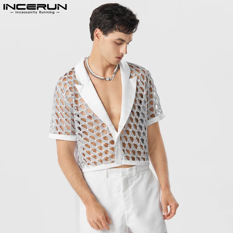 Casual Fashion Style Tops INCERUN New Men's Suit Collar Shirts Male Leisure Hollowed out Woven Design Long Sleeved Blouse S-5XL
Casual Fashion Style Tops INCERUN New Men's Suit Collar Shirts Male Leisure Hollowed out Woven Design Long Sleeved Blouse S-5XL