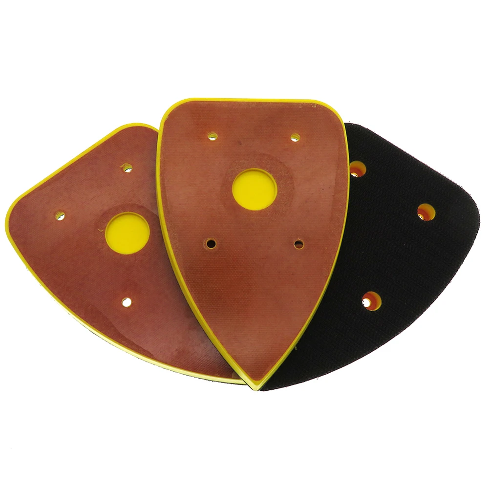 87*130mm PU Pneumatic Grinding Disc Triangle Sanding Pad Backing Plate Hook Loop Grinding Disc For Wood Stone Metal
87*130mm PU Pneumatic Grinding Disc Triangle Sanding Pad Backing Plate Hook Loop Grinding Disc For Wood Stone Metal