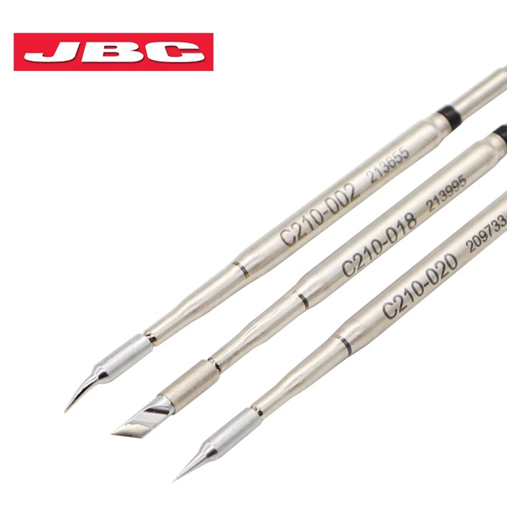 Original JBC C210002 C210018 C210020 Tip for Soldering Iron Constant Temperature CD 2SHQF 2SE Soldering Station Fit T210 Handle
Original JBC C210002 C210018 C210020 Tip for Soldering Iron Constant Temperature CD 2SHQF 2SE Soldering Station Fit T210 Handle