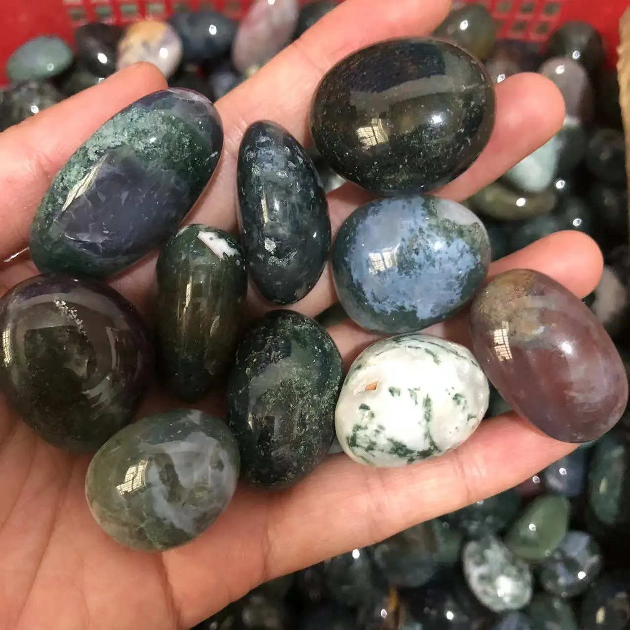 Natural Indian Agate Tumbled Stones Polished Gemstones Crystal Healing Reiki Decoration Quartz Making Necklace DIY Bracelets
Natural Indian Agate Tumbled Stones Polished Gemstones Crystal Healing Reiki Decoration Quartz Making Necklace DIY Bracelets