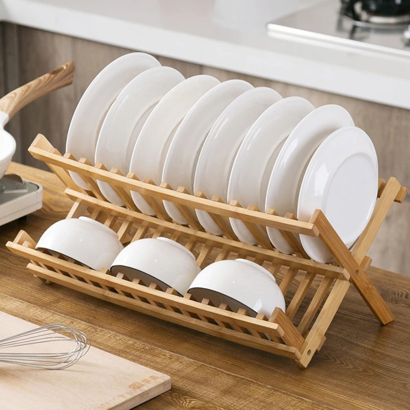 Storage Tray Bamboo double-layer Bowl Tray Rack Convenient Drain Rack Multifunctional Dish Drying Rack Kitchen Supplies
Storage Tray Bamboo double-layer Bowl Tray Rack Convenient Drain Rack Multifunctional Dish Drying Rack Kitchen Supplies