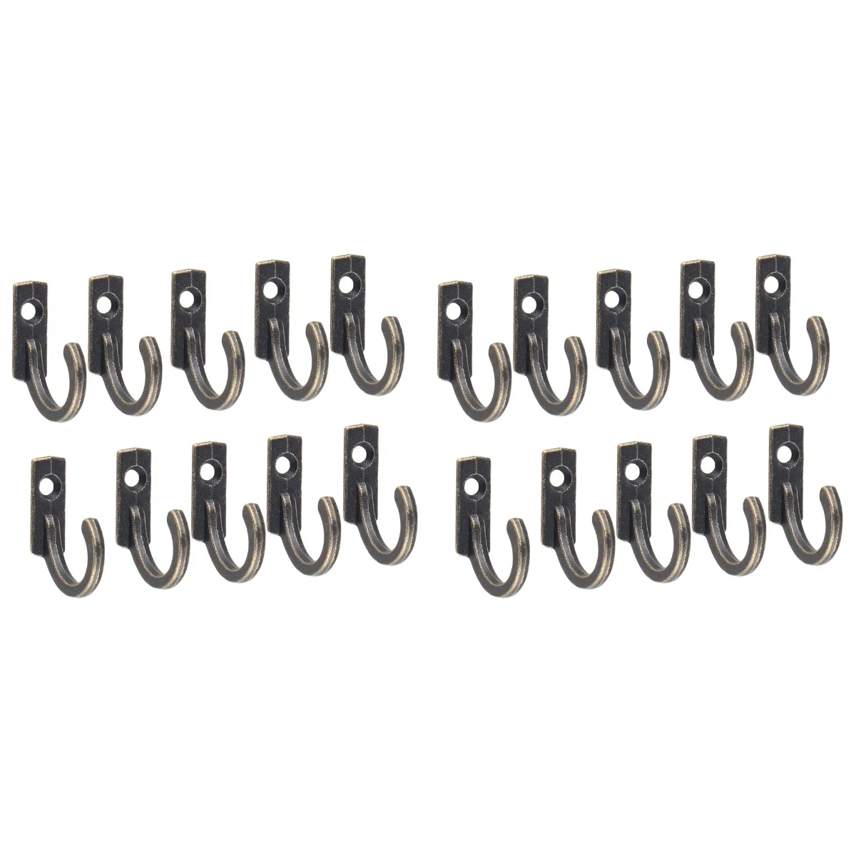20 PCS Single Prong Hook Mini Size Wall Mounted Retro Cloth Hanger for Coats Hats Towels Keys(Bronze)
20 PCS Single Prong Hook Mini Size Wall Mounted Retro Cloth Hanger for Coats Hats Towels Keys(Bronze)
