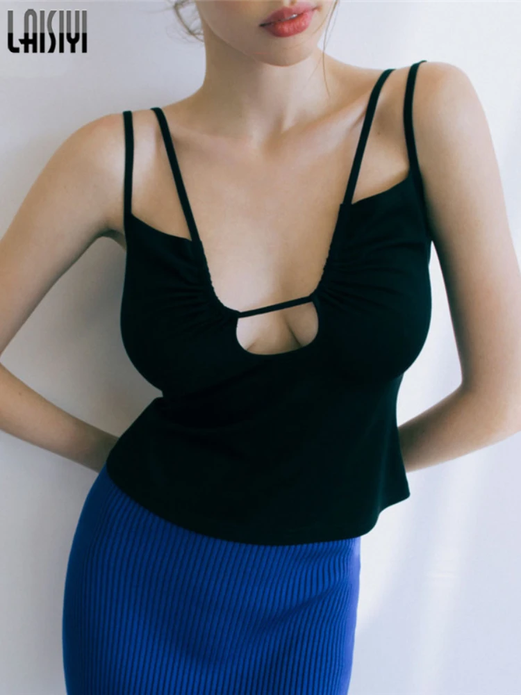 Sleeveless Crop Top Women Tanks and Camis V-neck Black Y2k Fashion Sexy Outfits Club Party T-shirts Summer Clothes for Women
Sleeveless Crop Top Women Tanks and Camis V-neck Black Y2k Fashion Sexy Outfits Club Party T-shirts Summer Clothes for Women