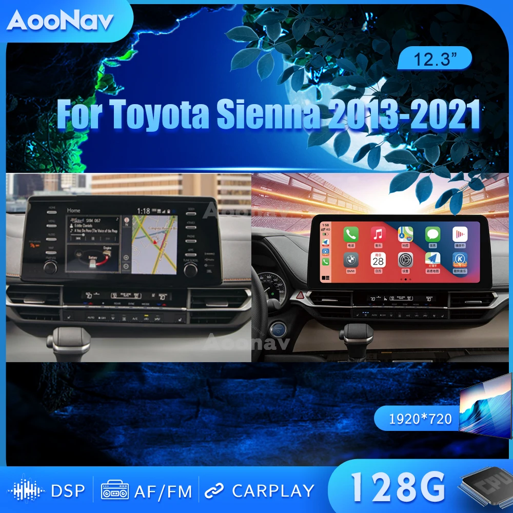 128GB Android Car radio GPS For Toyota Sienna 2013-2021 car Multimedia Player Navigation Stereo receiver Head Unit
128GB Android Car radio GPS For Toyota Sienna 2013-2021 car Multimedia Player Navigation Stereo receiver Head Unit