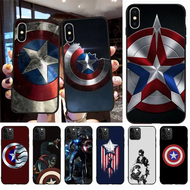 Captain America Logo Phone Case For iphone 13 12 11 Pro Max Mini XS Max 8 7 Plus X SE 2020 XR Cover
Captain America Logo Phone Case For iphone 13 12 11 Pro Max Mini XS Max 8 7 Plus X SE 2020 XR Cover