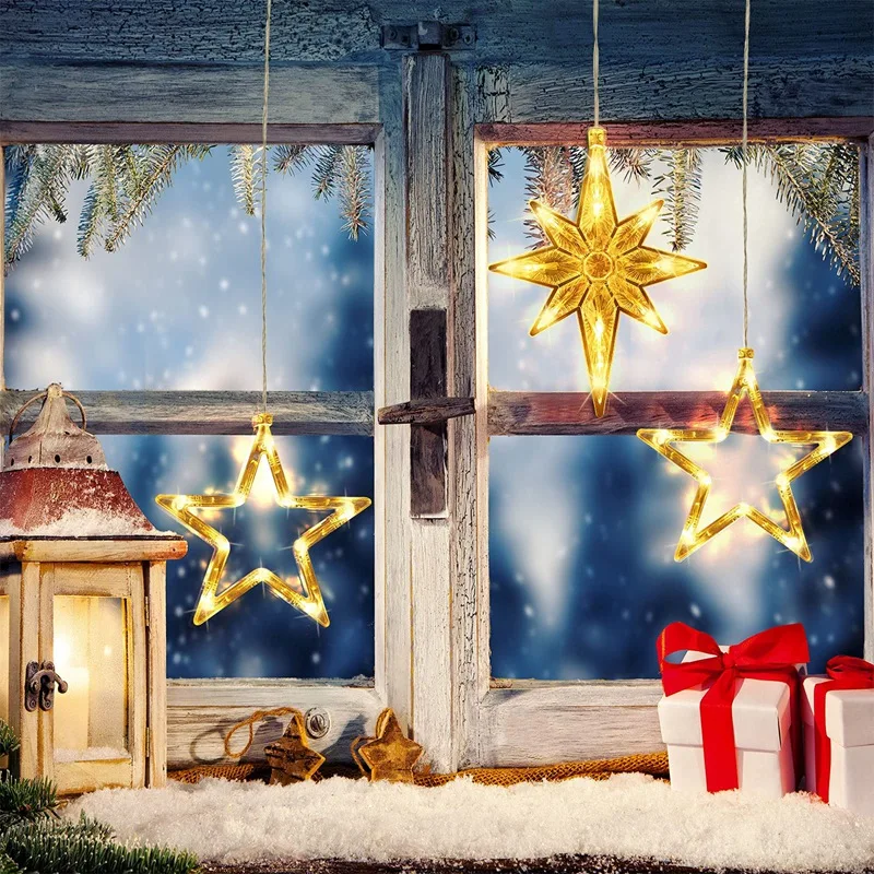 3 Pack Christmas Ornaments Hanging LED Light Bedroom Decoration Christmas Decorations For Home Window Glass Decor
3 Pack Christmas Ornaments Hanging LED Light Bedroom Decoration Christmas Decorations For Home Window Glass Decor
