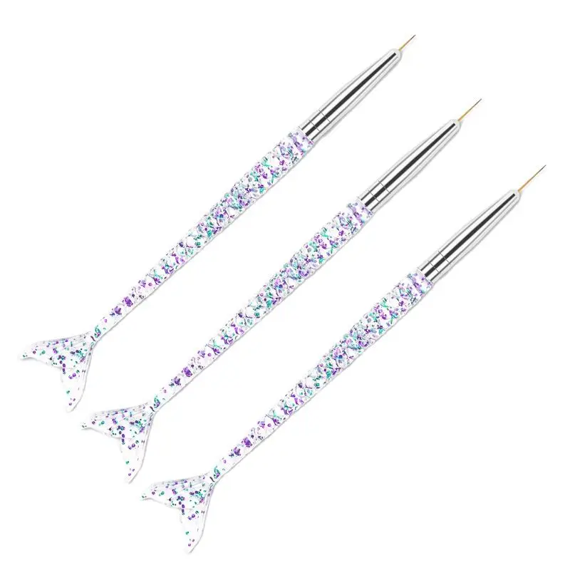 3pcs Mermaid Sequin Nail Pens Glitter Drawing Nail Art Flower Brushes Acrylic Powder Brush for Nails Art Decoration Accesories
3pcs Mermaid Sequin Nail Pens Glitter Drawing Nail Art Flower Brushes Acrylic Powder Brush for Nails Art Decoration Accesories