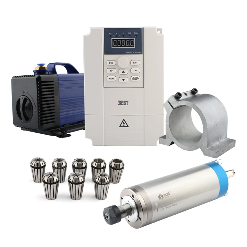 Spindle Motor Kit 2.2kw Water Cooled High Speed Woodworking Spindle 24000 Rpm Three Phase CNC Drilling Motor
Spindle Motor Kit 2.2kw Water Cooled High Speed Woodworking Spindle 24000 Rpm Three Phase CNC Drilling Motor